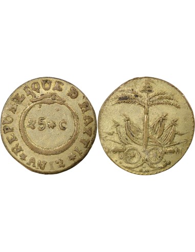 Haïti 25 centimes Argent 1815