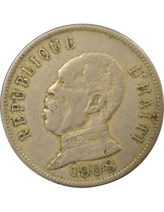 Haïti Pierre Nord-Alexis 50 centimes Cupronickel 1908 Waterbury 2