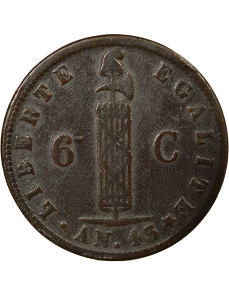 Haïti 6 centimes Cuivre 1846