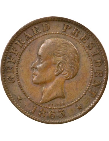 Haïti Fabre Geffrard 10 centimes Bronze 1863