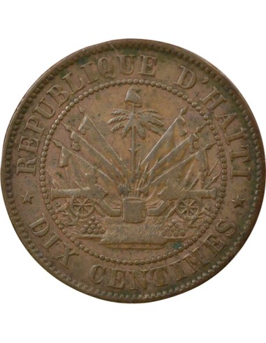 Haïti Fabre Geffrard 10 centimes Bronze 1863
