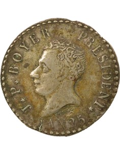 Haïti Jean Pierre Boyer 50 centimes Argent 1828 2