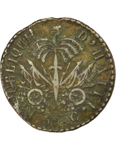 Haïti Jean Pierre Boyer 50 centimes Argent 1828