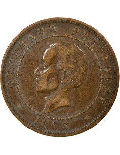 Haïti Fabre Geffrard 20 centimes Bronze 1863 H Heaton 2