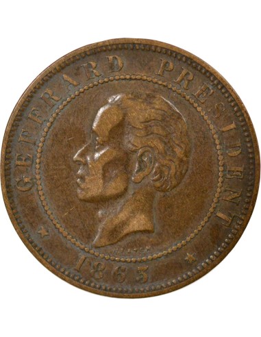 Haïti Fabre Geffrard 20 centimes Bronze 1863 H Heaton