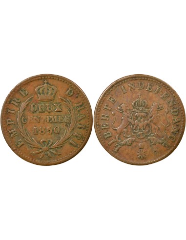 Haïti 2 centimes Cuivre 1850