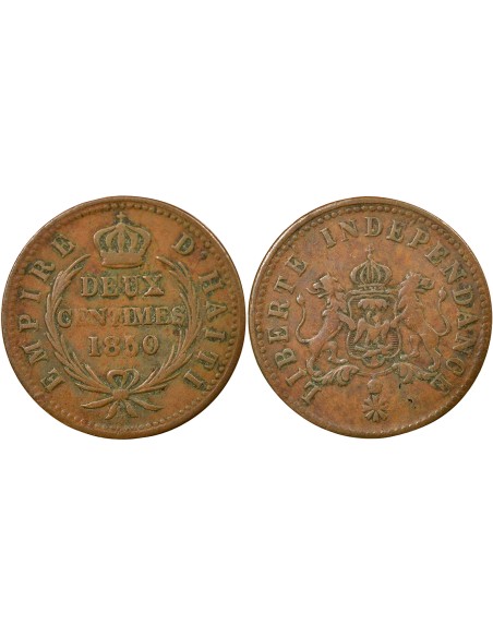 Haïti 2 centimes Cuivre 1850