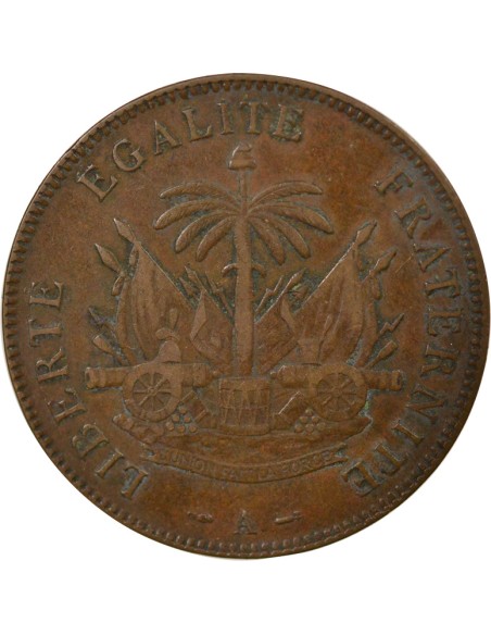 Haïti Fabre Geffrard 2 centimes Bronze 1894 A - Paris