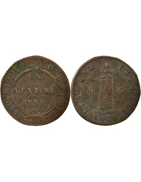 Haïti 1 centime Cuivre 1831