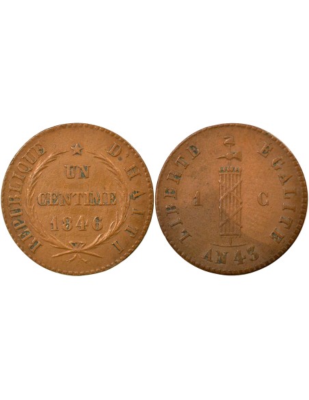 Haïti 1 centime Cuivre 1846