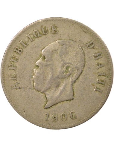 Haïti Pierre Nord-Alexis 10 centimes Cupronickel 1906 Waterbury