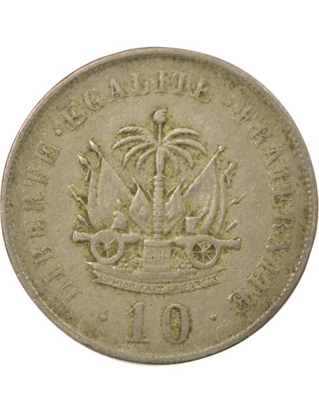 Haïti Pierre Nord-Alexis 10 centimes Cupronickel 1906 Waterbury