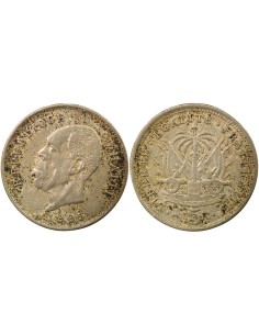 Haïti Pierre Nord-Alexis 5 centimes Cupronickel 1905 Waterbury