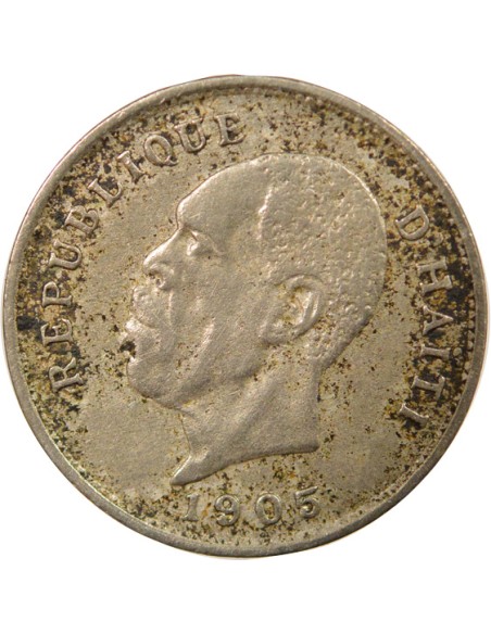 Haïti Pierre Nord-Alexis 5 centimes Cupronickel 1905 Waterbury