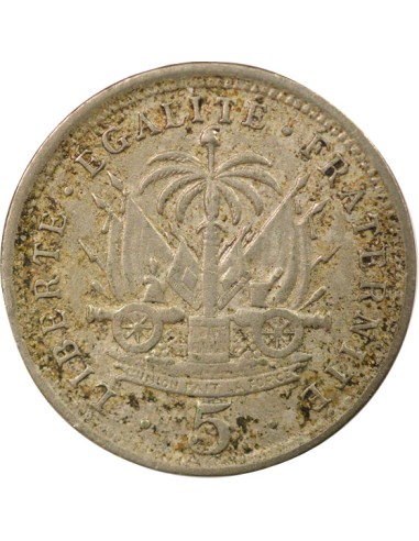 Haïti Pierre Nord-Alexis 5 centimes Cupronickel 1905 Waterbury