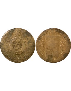 Aux Balances 1 sol Métal de Cloche 1793 BB Strasbourg