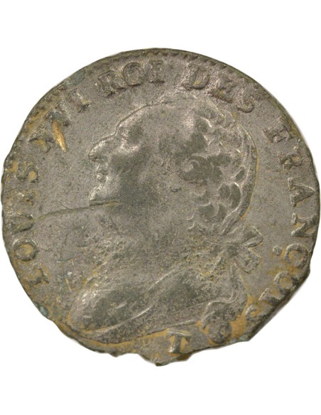 Louis XVI au Faisceau 12 deniers Cuivre 1792 T Nantes