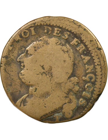 Louis XVI au Faisceau 12 deniers Cuivre 1792
