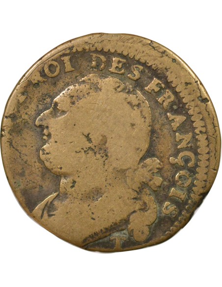 Louis XVI au Faisceau 12 deniers Cuivre 1792