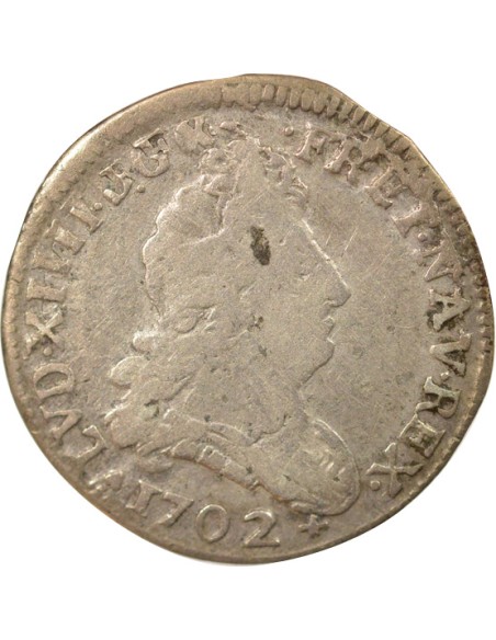 Louis XIV Aux Insignes 4 sols Argent 1720 T Nantes