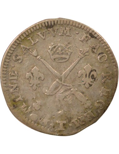 Louis XIV Aux Insignes 4 sols Argent 1720 T Nantes