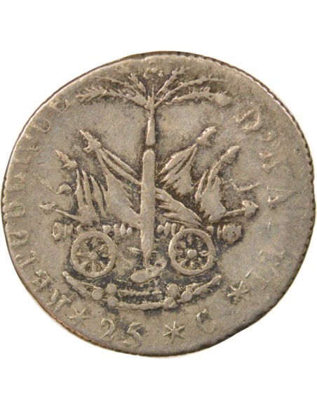 Haïti Alexandre Pétion 25 centimes Argent 1817