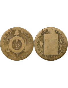 1 sol Métal de Cloche 1793 T Nantes