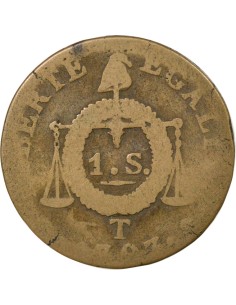 1 sol Métal de Cloche 1793 T Nantes 2