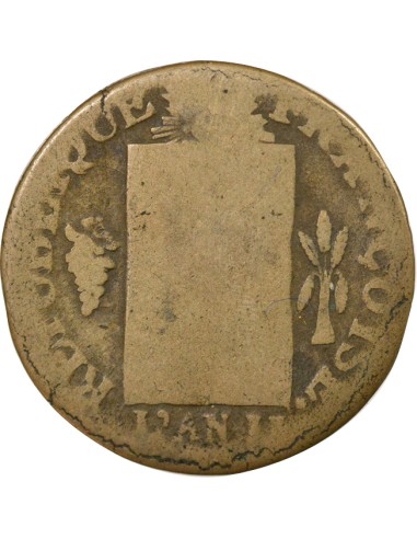 1 sol Métal de Cloche 1793 T Nantes