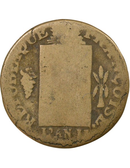 1 sol Métal de Cloche 1793 T Nantes