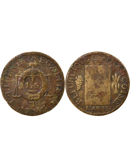 A la Balance 1 sol Métal de Cloche 1793 T Nantes