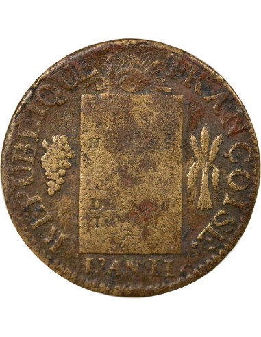 A la Balance 1 sol Métal de Cloche 1793 T Nantes