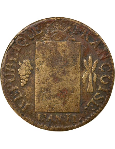 A la Balance 1 sol Métal de Cloche 1793 T Nantes
