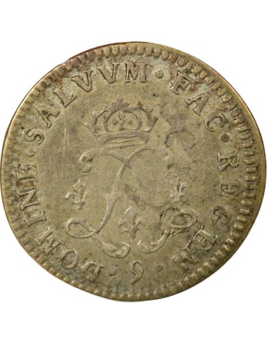 Louis XIV Aux Deux L 4 sols Argent 1692 9 Rennes
