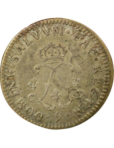 Louis XIV Aux Deux L 4 sols Argent 1692 9 Rennes