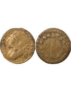 Louis XVI au Faisceau 12 deniers Cuivre 1792 T. Saumur