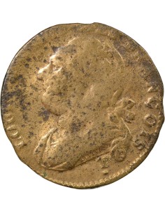 Louis XVI au Faisceau 12 deniers Cuivre 1792 T. Saumur 2