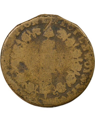 Louis XVI au Faisceau 12 deniers Cuivre 1792 T. Saumur