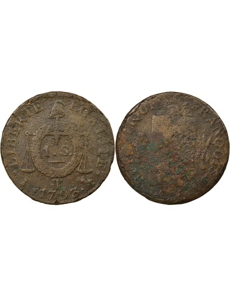 A la Balance 1 sol Métal de Cloche 1793 T Nantes