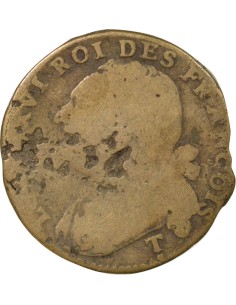 Louis XVI au Faisceau 12 deniers Cuivre 1792 T. Saumur 2