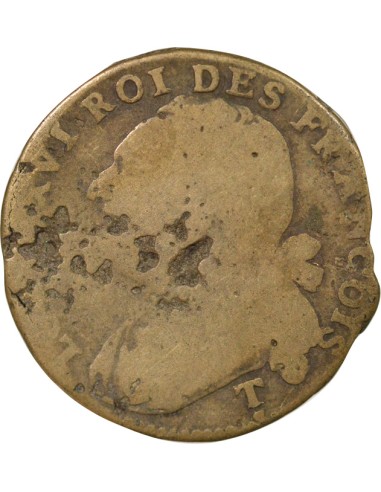 Louis XVI au Faisceau 12 deniers Cuivre 1792 T. Saumur