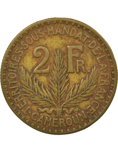 Cameroun Patey 2 francs Bronze-Alu 1924 A Paris