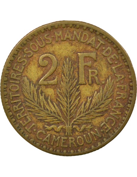 Cameroun Patey 2 francs Bronze-Alu 1924 A Paris
