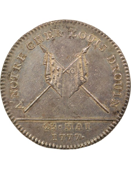 Louis Drouin Chambre de Commerce de Nantes 1 jeton Argent 1777