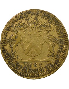 Auguste Robert de Pomereu Prévôt de Paris 1 jeton Laiton 1683 2