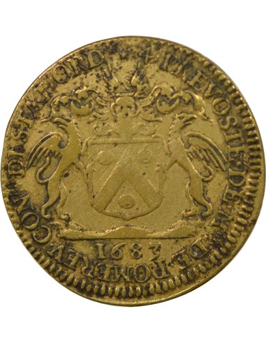 Auguste Robert de Pomereu Prévôt de Paris 1 jeton Laiton 1683