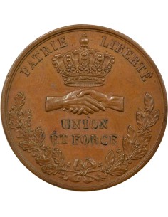 Fête Nationale 1 médaille Cuivre 1831 2