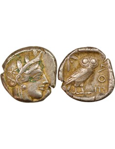 Grèce (Attique) 1 tétradrachme Argent Ve Siècle Av JC Athènes