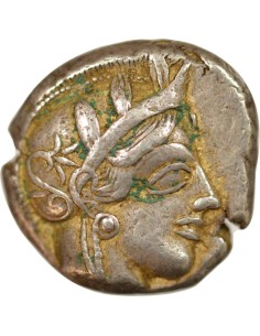 Grèce (Attique) 1 tétradrachme Argent Ve Siècle Av JC Athènes 2