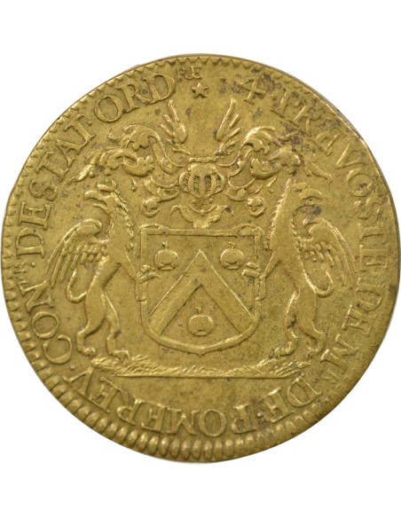 Auguste Robert de Pomereu Prévôt de Paris 1 jeton Laiton 1684